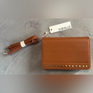 Isabelle Nia Embellished Crossbody Bag-Brown/ NWT
